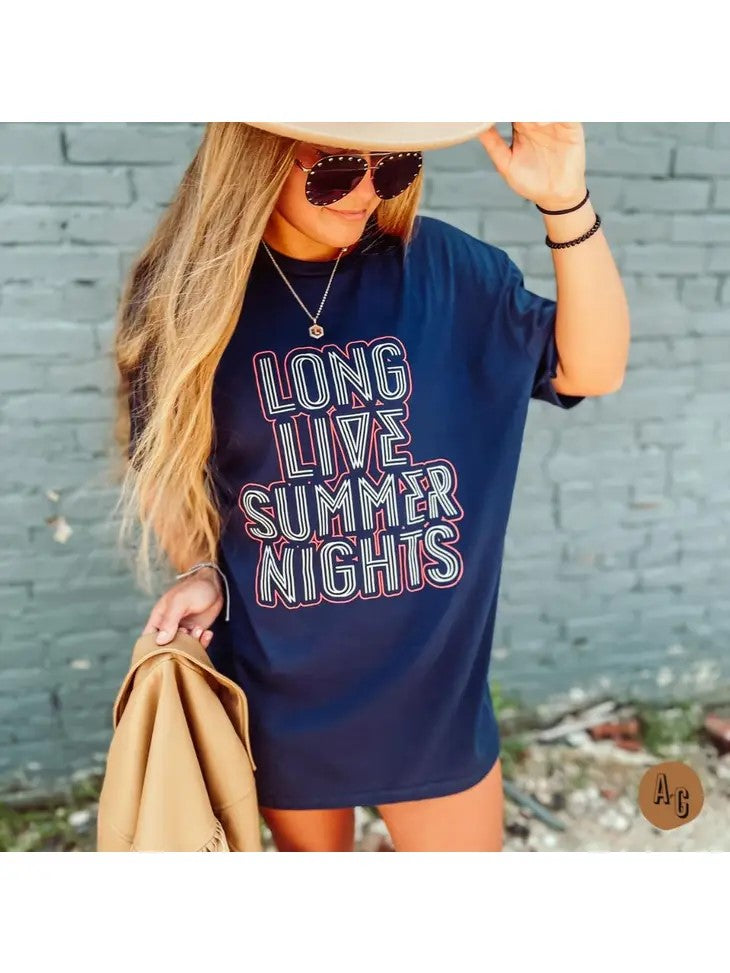 Long Live Summer Nights T-Shirt - Posh West Boutique