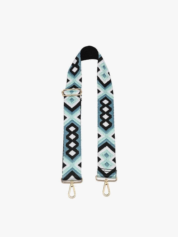 Boho Guitar Purse Strap in Teal/Green - Posh West Boutique