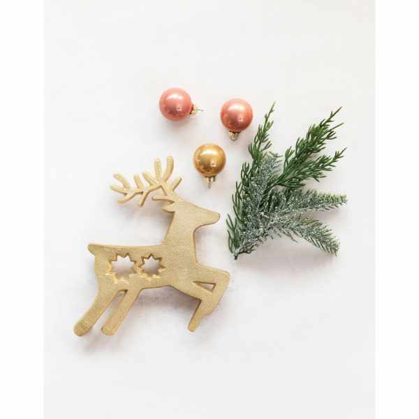 Gold Reindeer Trivet - Posh West Boutique