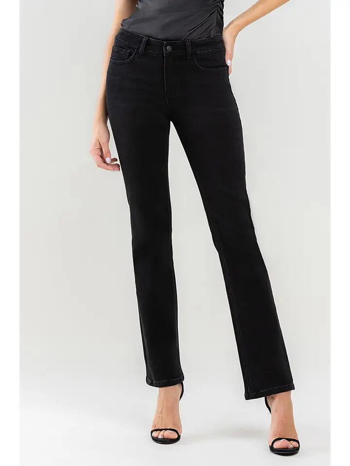 Vervet Black Mid Rise Bootcut Jeans - Posh West Boutique