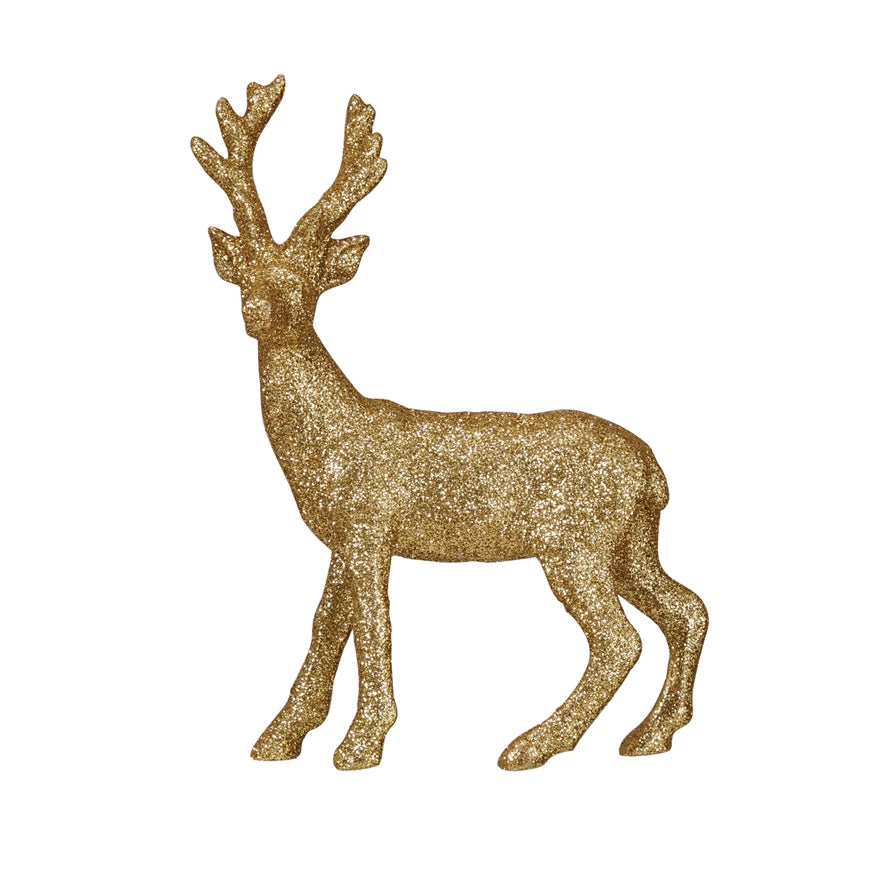 Gold Glitter Resin Buck - Posh West Boutique