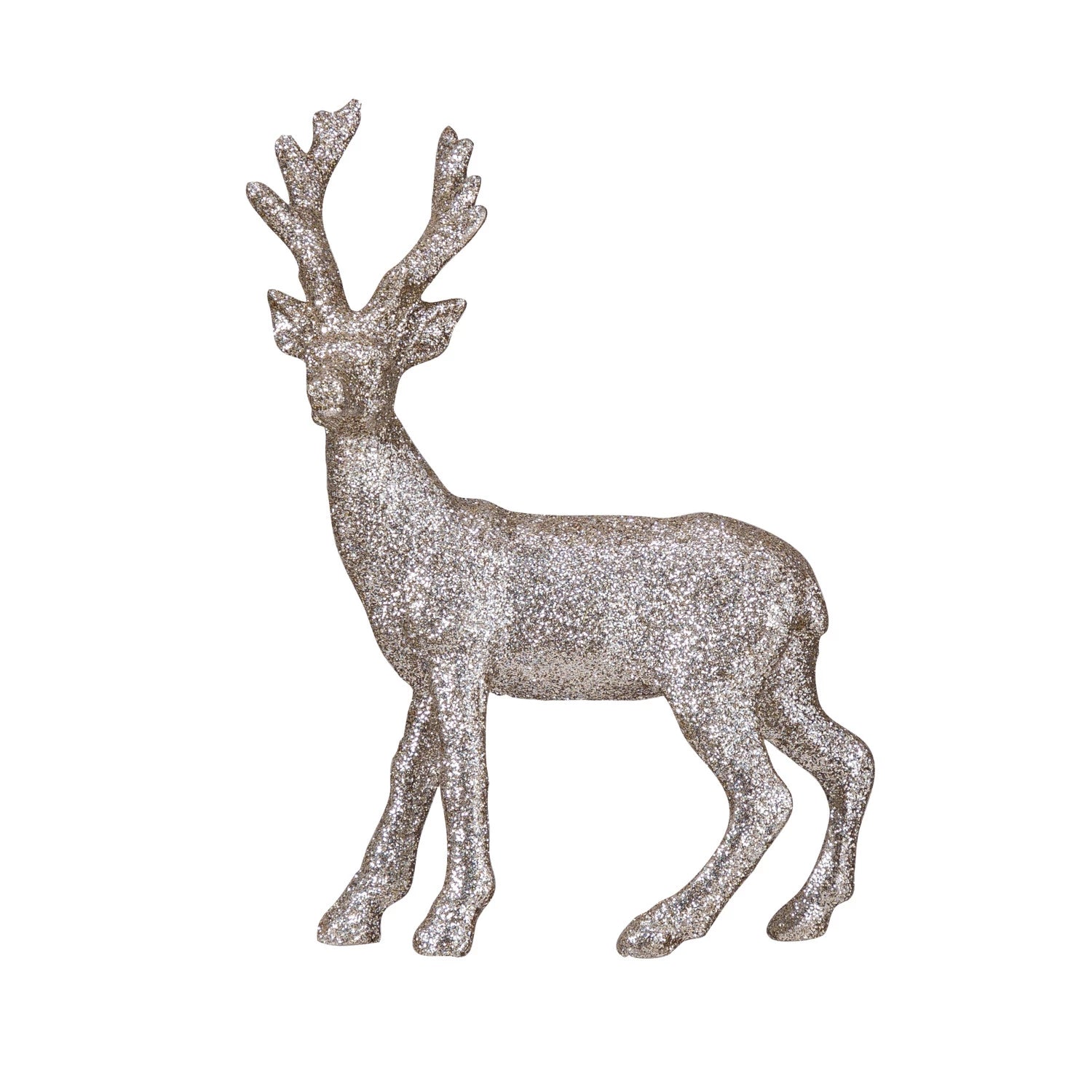 Silver Glitter Resin Buck - Posh West Boutique