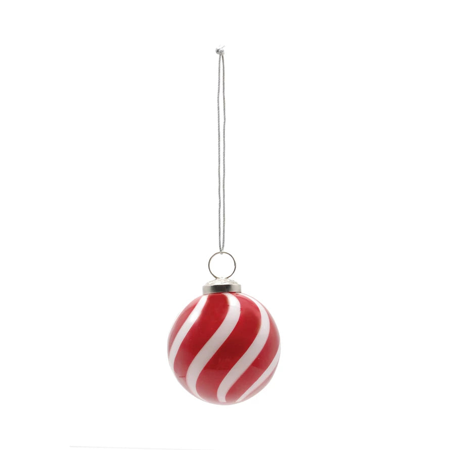 Hand-Blown Glass Ball Ornament - Posh West Boutique