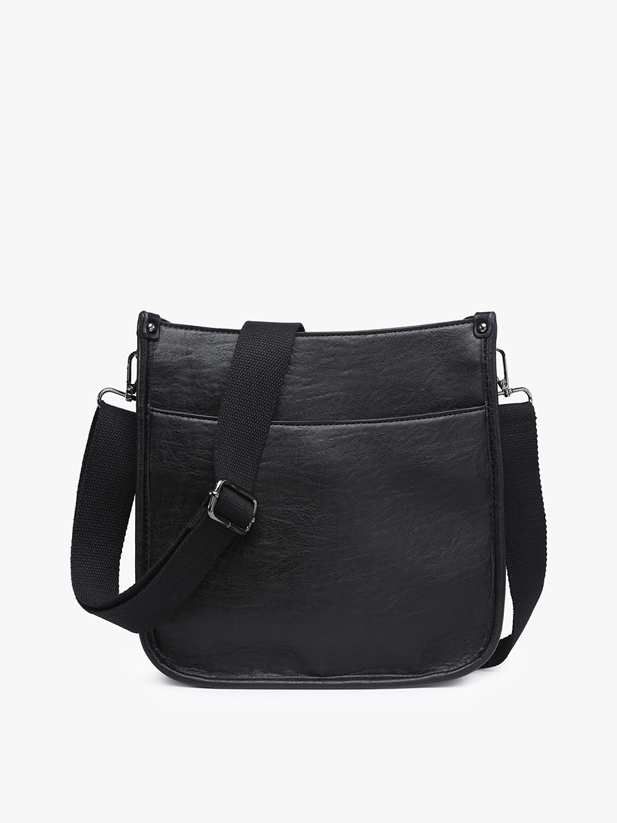 M2168 Posie Crossbody w/ Removable Strap: Black - Posh West Boutique