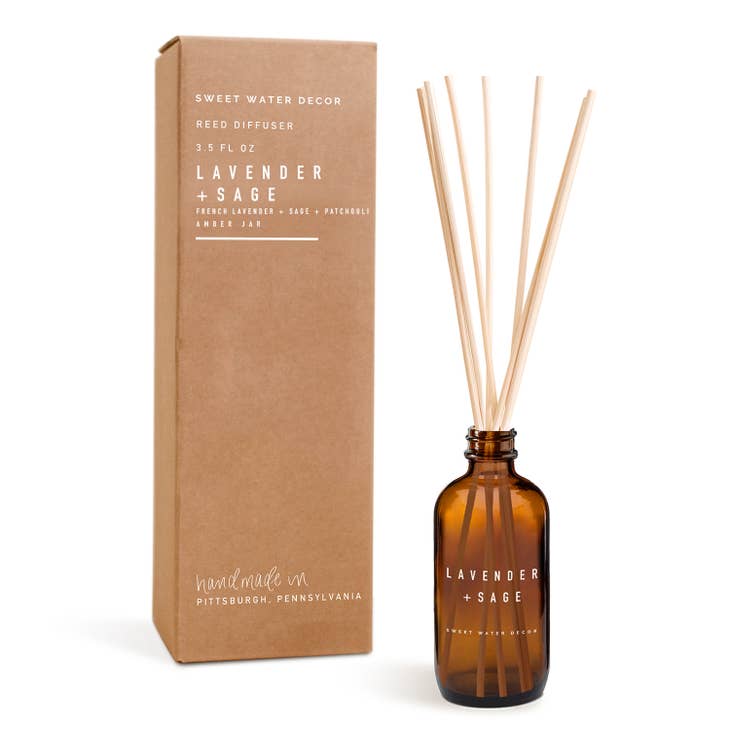 Sweet Water Lavender & Sage Reed Diffuser - Posh West Boutique