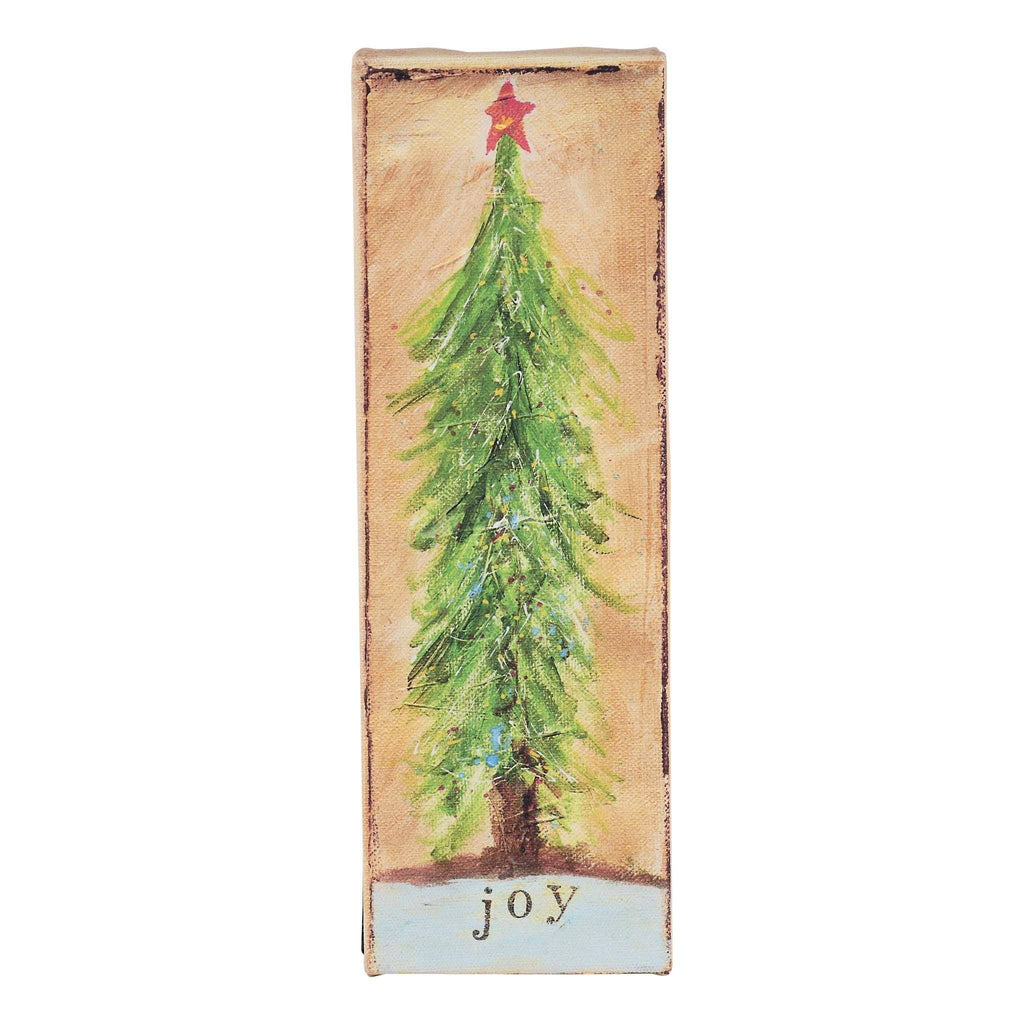 Joy Christmas Tree Canvas - Posh West Boutique