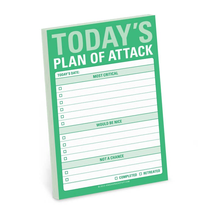 Today's Plan of Attack Sticky Notes - Posh West Boutique