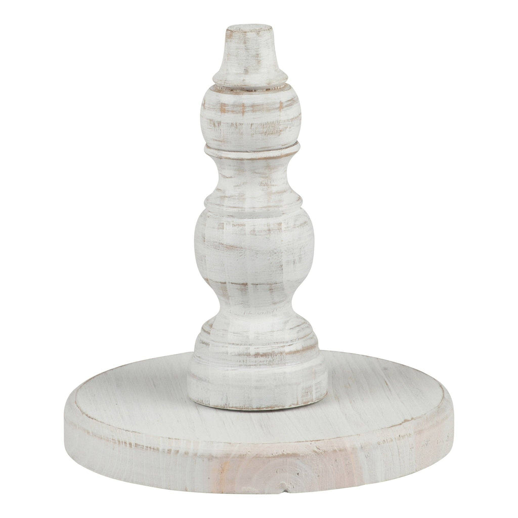 White Washed Wood Base For Toppers - Posh West Boutique