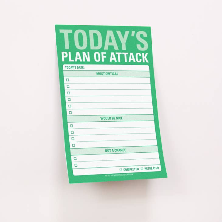 Today's Plan of Attack Sticky Notes - Posh West Boutique