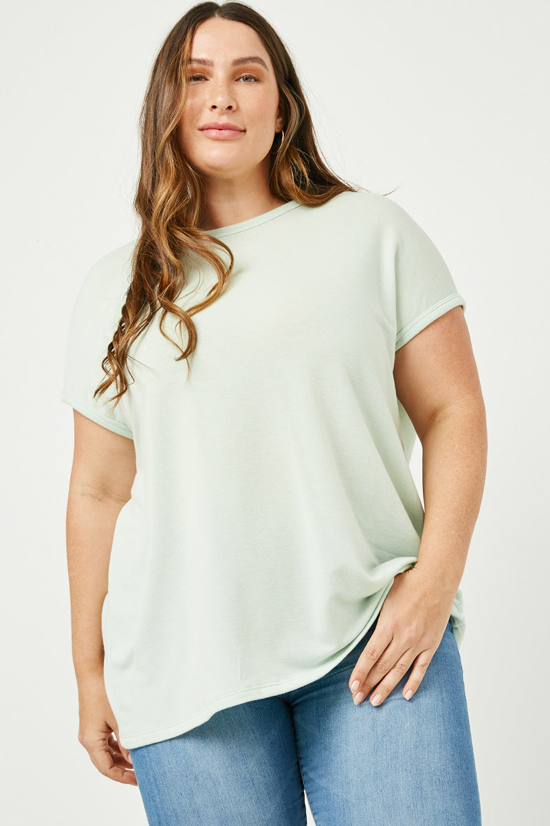 Mint Twist Back Sleeveless Knit Tops - Posh West Boutique