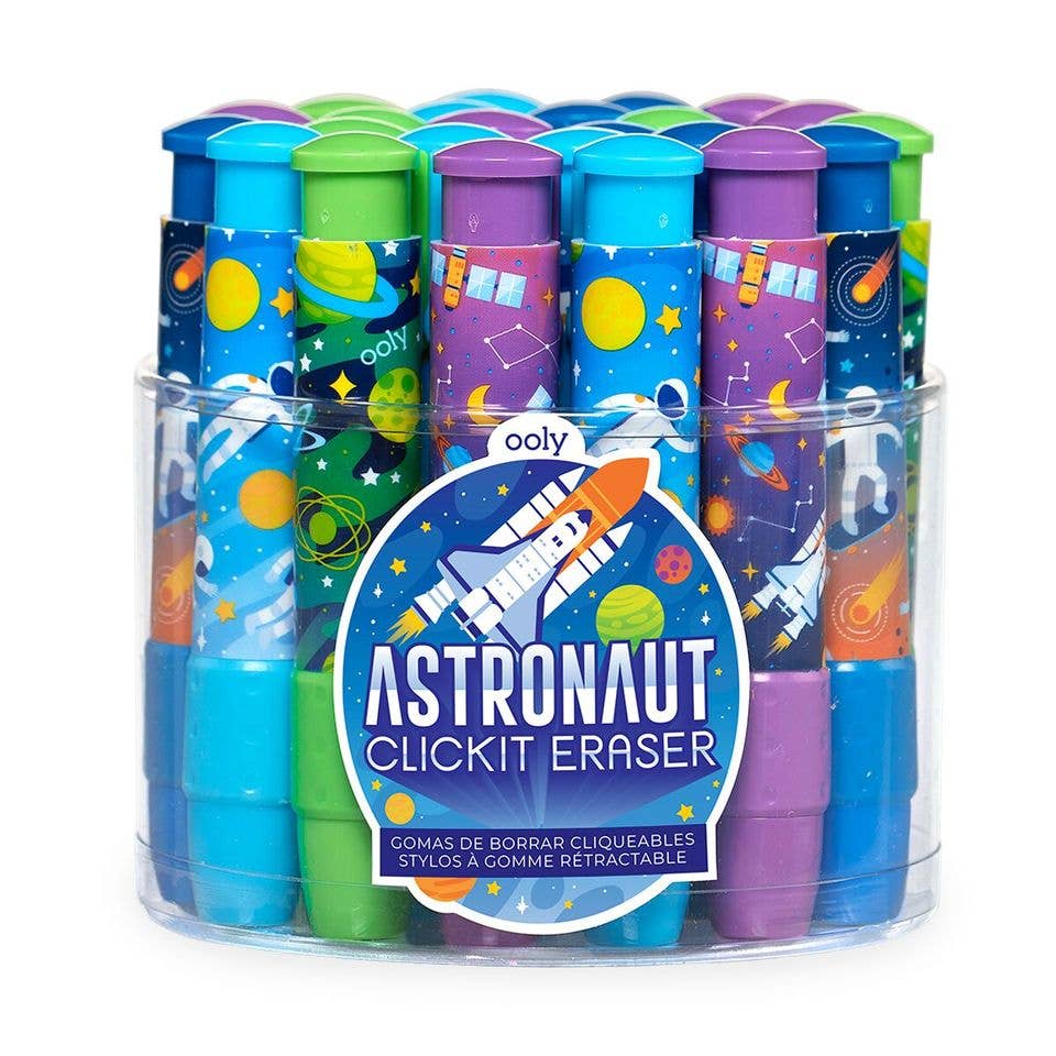 Astronaut Click-It Erasers - Posh West Boutique