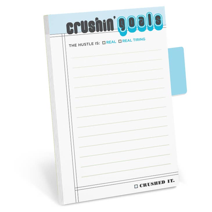 Crushin’ Goals Sticky Notes / Sticky Tabs Note Pad - Posh West Boutique