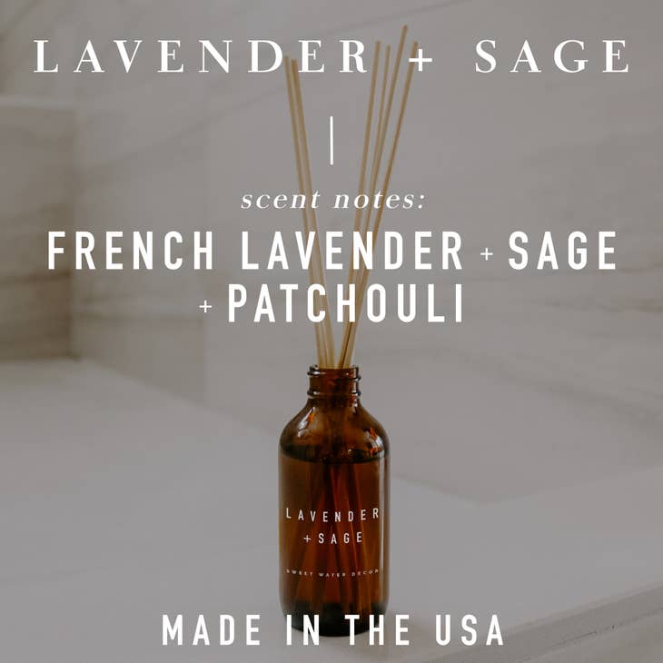 Sweet Water Lavender & Sage Reed Diffuser - Posh West Boutique