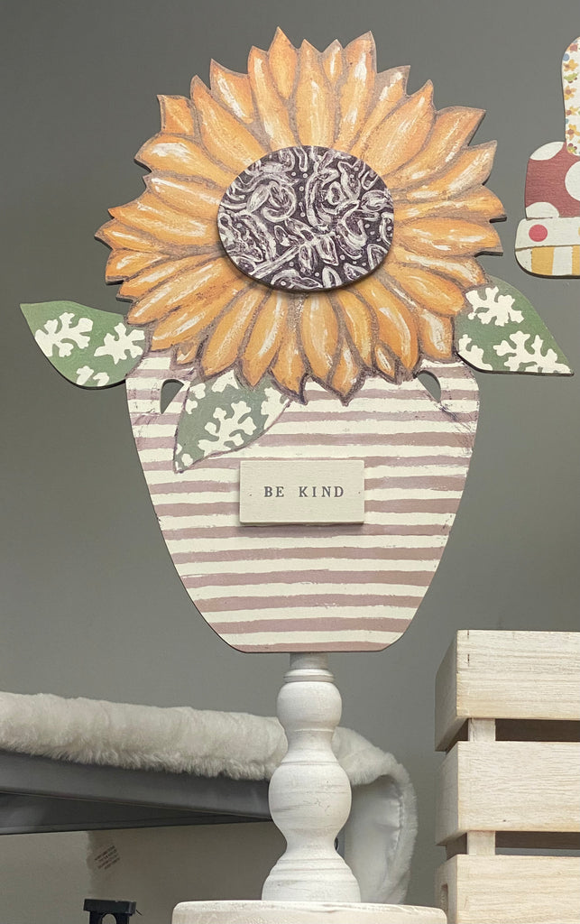 Be Kind Sunflower Topper - Posh West Boutique