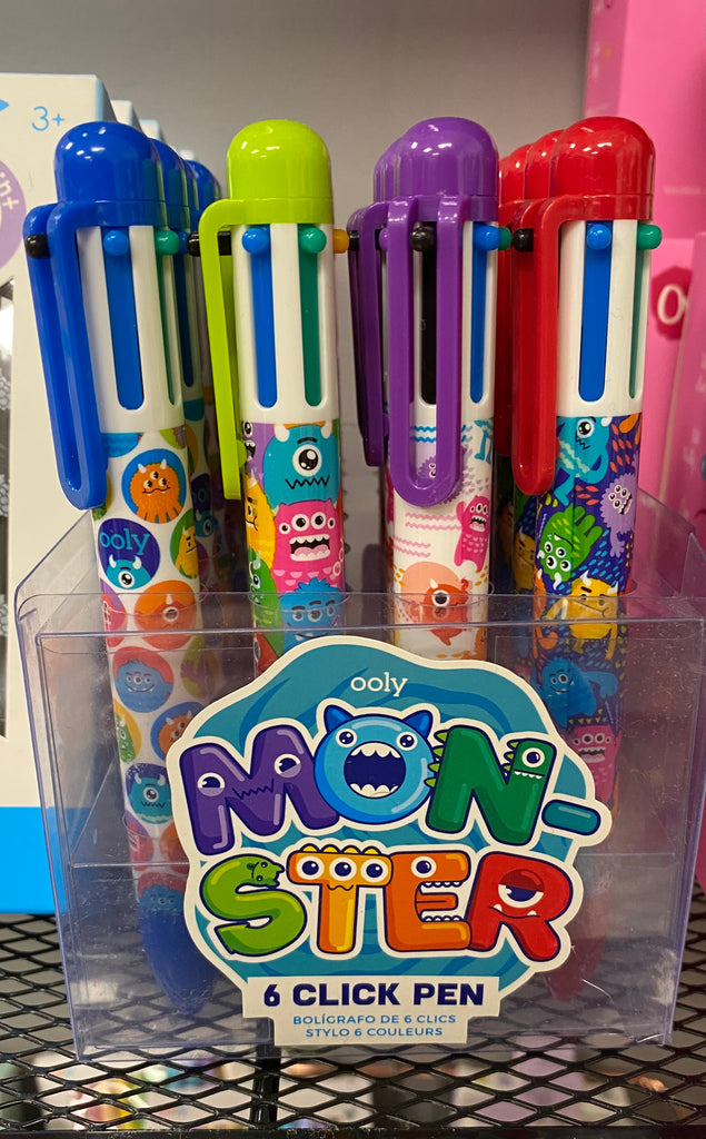 Monster 6 Color Click Pens - Posh West Boutique