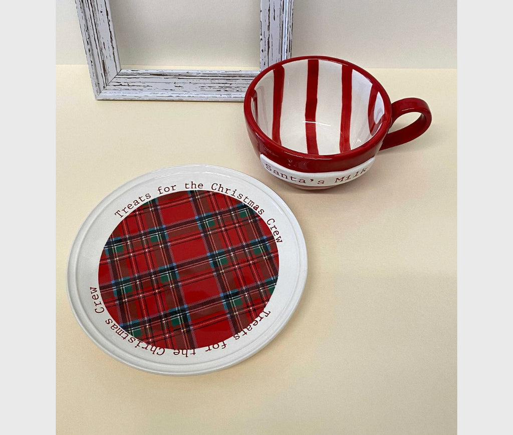 Santas Mug and Treat Plate Set - Posh West Boutique