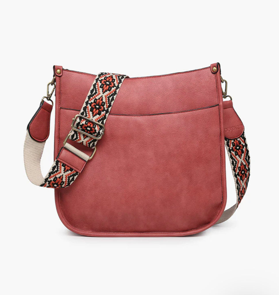 Terracotta Chloe Crossbody W/ Guitar Strap - Posh West Boutique