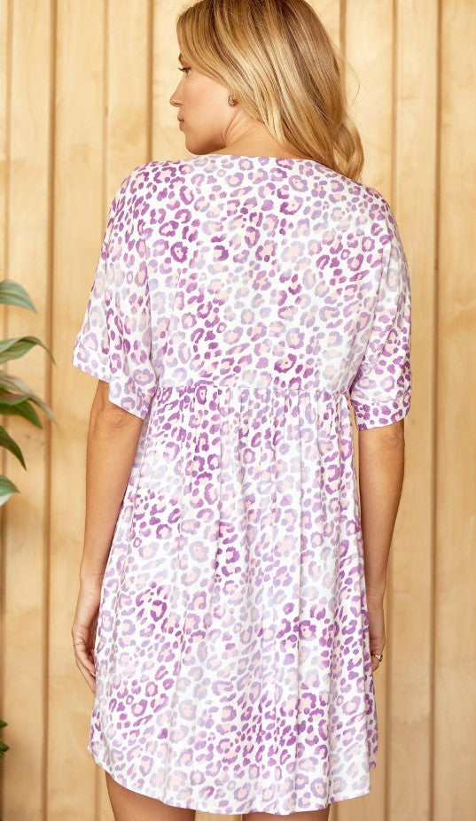 Lavender Woven Dress - Posh West Boutique