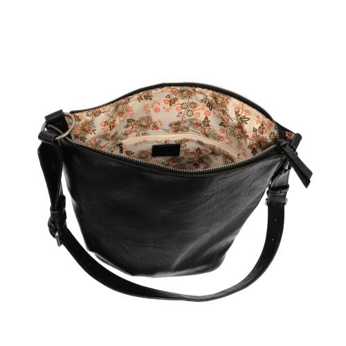 Black Nori Crossbody Bucket Bag - Posh West Boutique