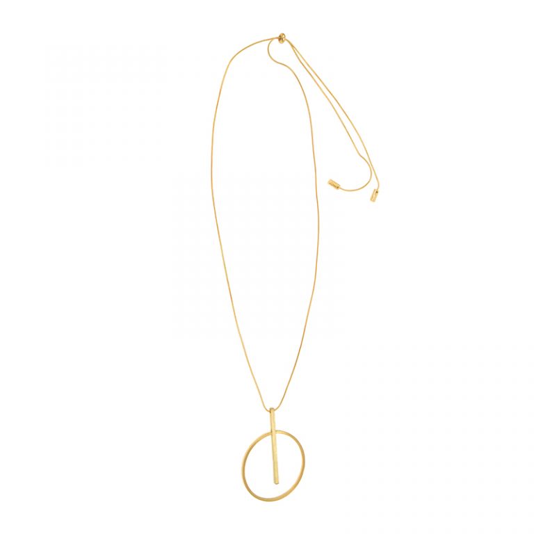 Gold Adjustable Pendulum Necklace - Posh West Boutique