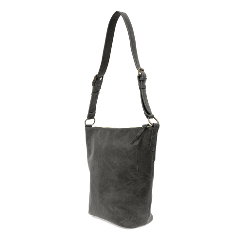 Storm Gray Nori Crossbody Bucket Bag - Posh West Boutique