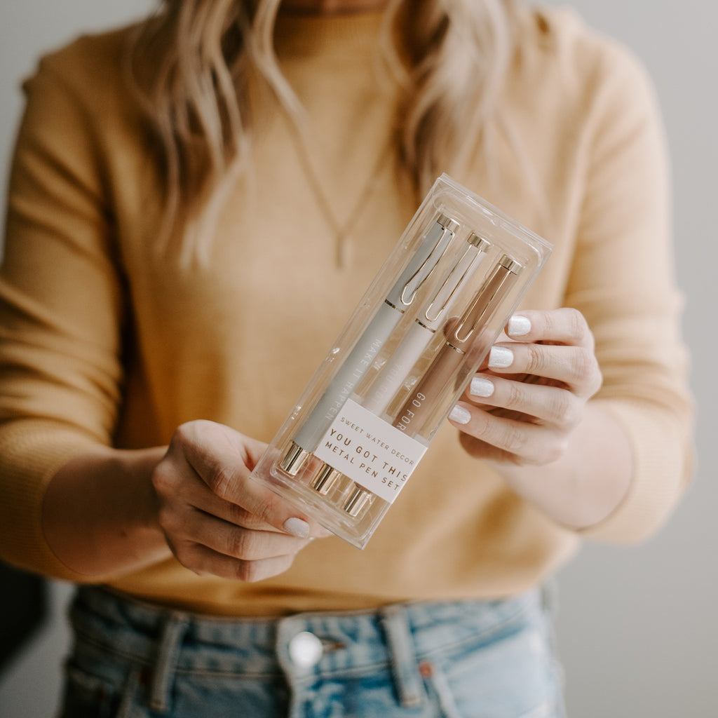You Got This Metal Pen Set - Posh West Boutique